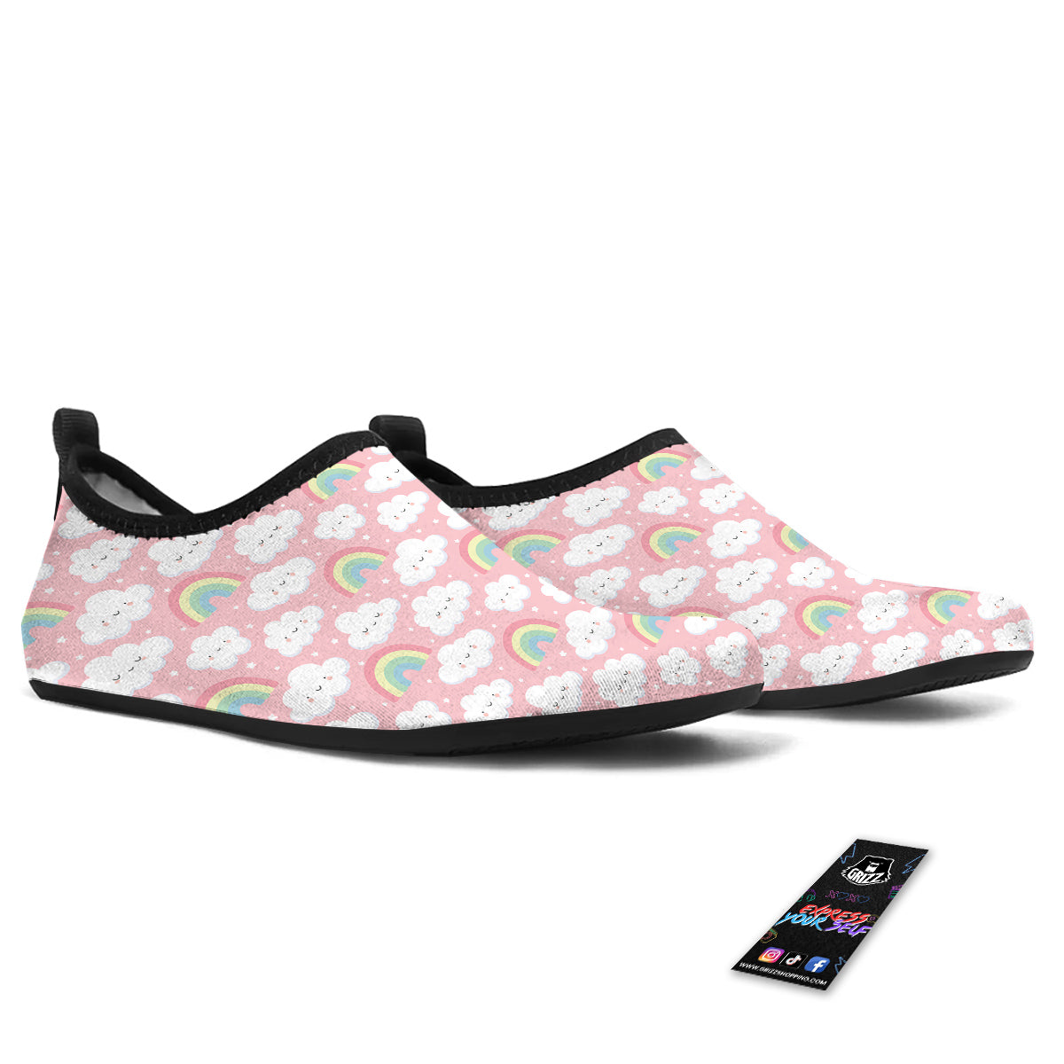 Cloud Cute Print Pattern Water Shoes-grizzshop