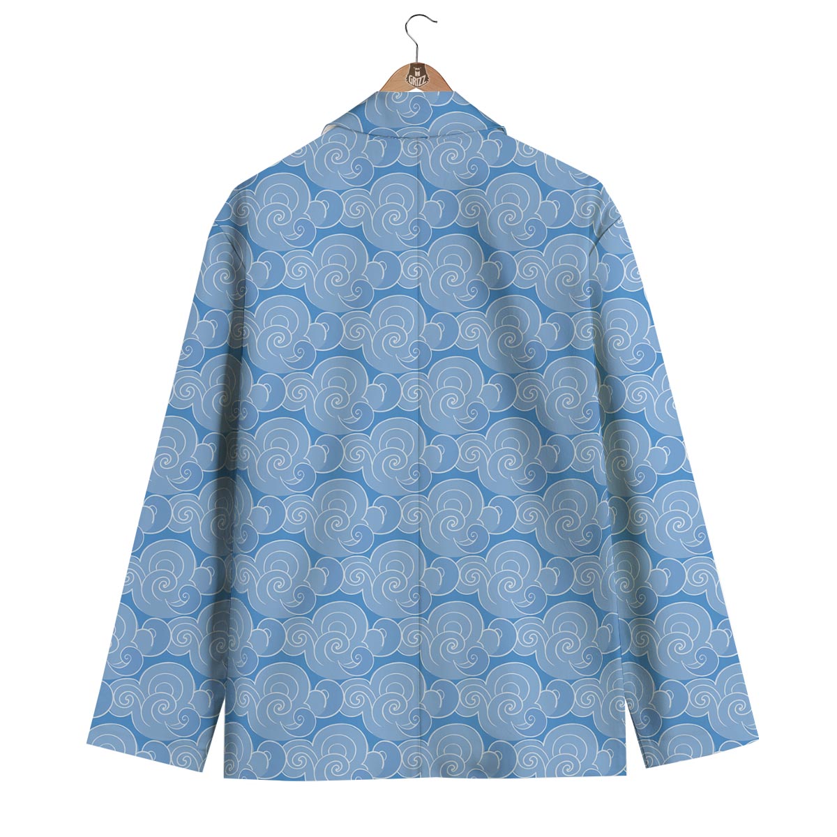 Cloud Pattern Print Men's Blazer-grizzshop