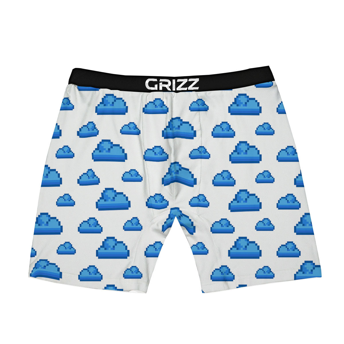 Cloud Pixel Print Pattern Boxer Briefs-grizzshop