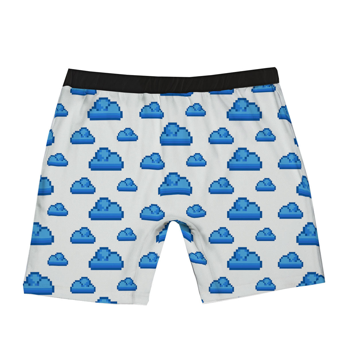 Cloud Pixel Print Pattern Boxer Briefs-grizzshop