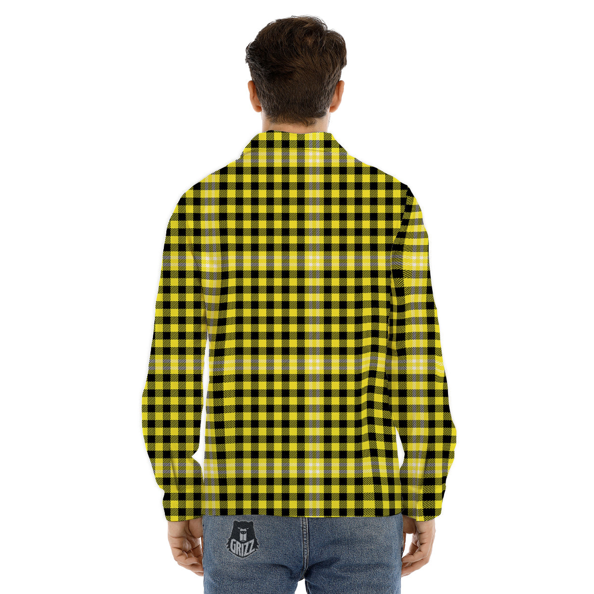 Cloud Pixel Print Pattern Men's Dress Shirts-grizzshop