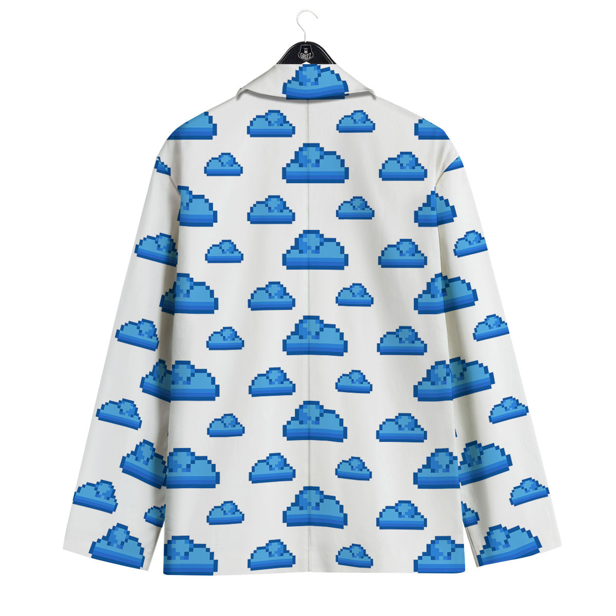 Cloud Pixel Print Pattern Men's Sport Coat-grizzshop