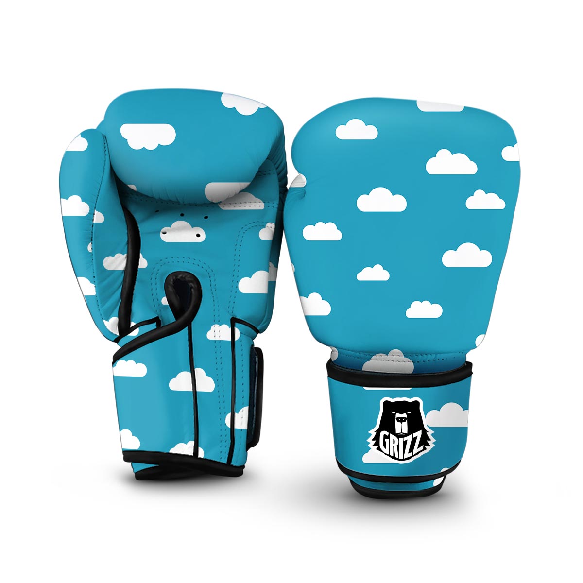 Cloud Print Pattern Boxing Gloves-grizzshop