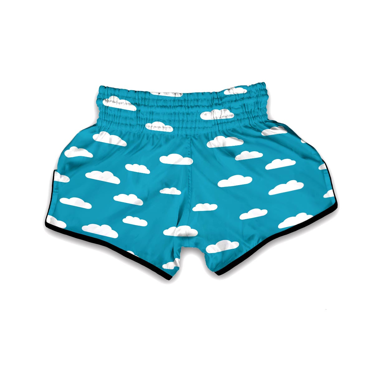 Cloud Print Pattern Muay Thai Boxing Shorts-grizzshop