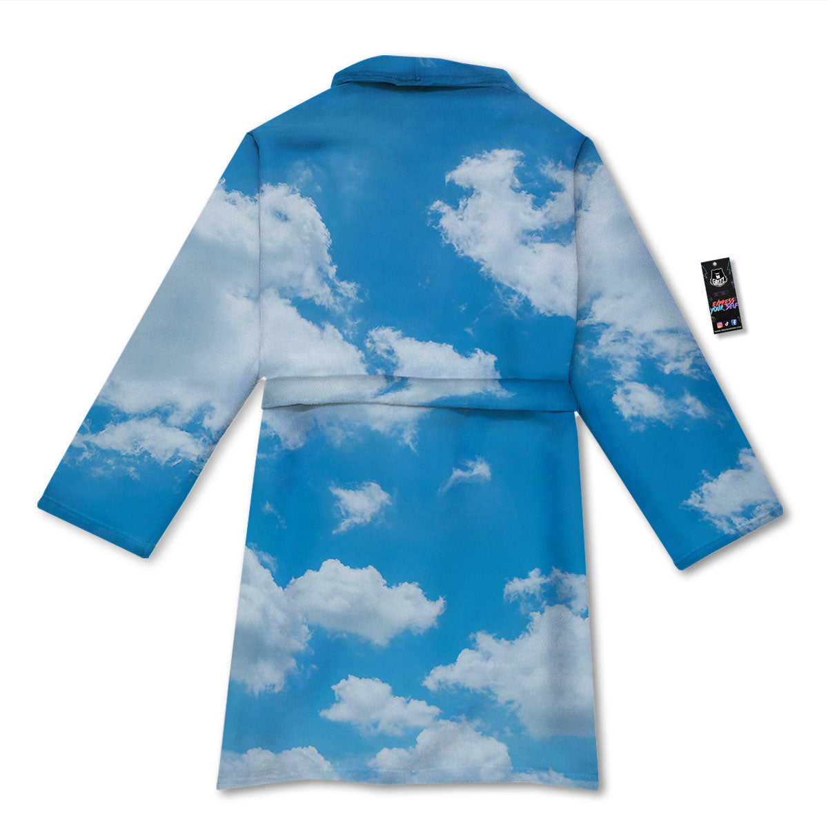 Cloud Sky Print Bathrobe-grizzshop