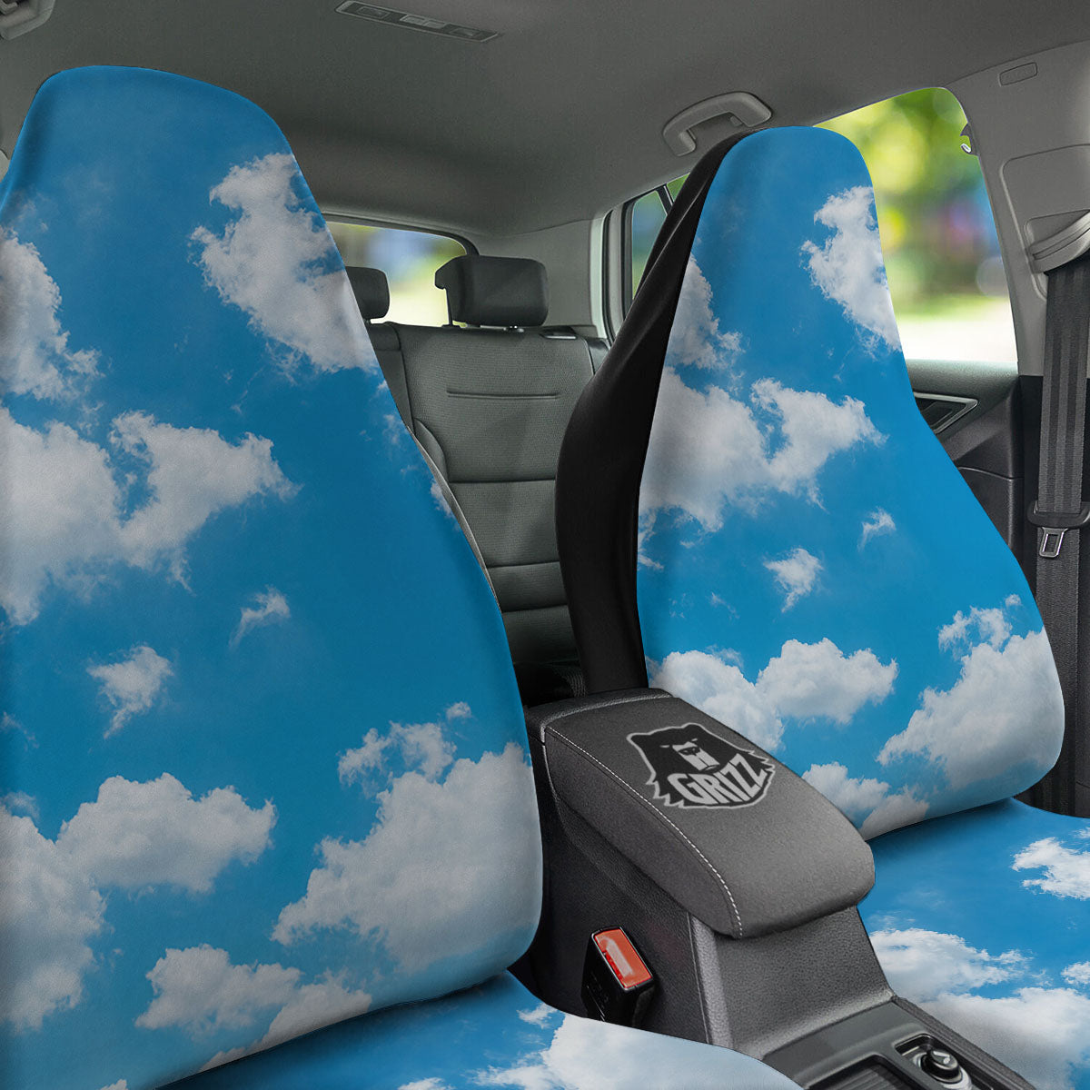 Cloud Sky Print Car Seat Covers-grizzshop