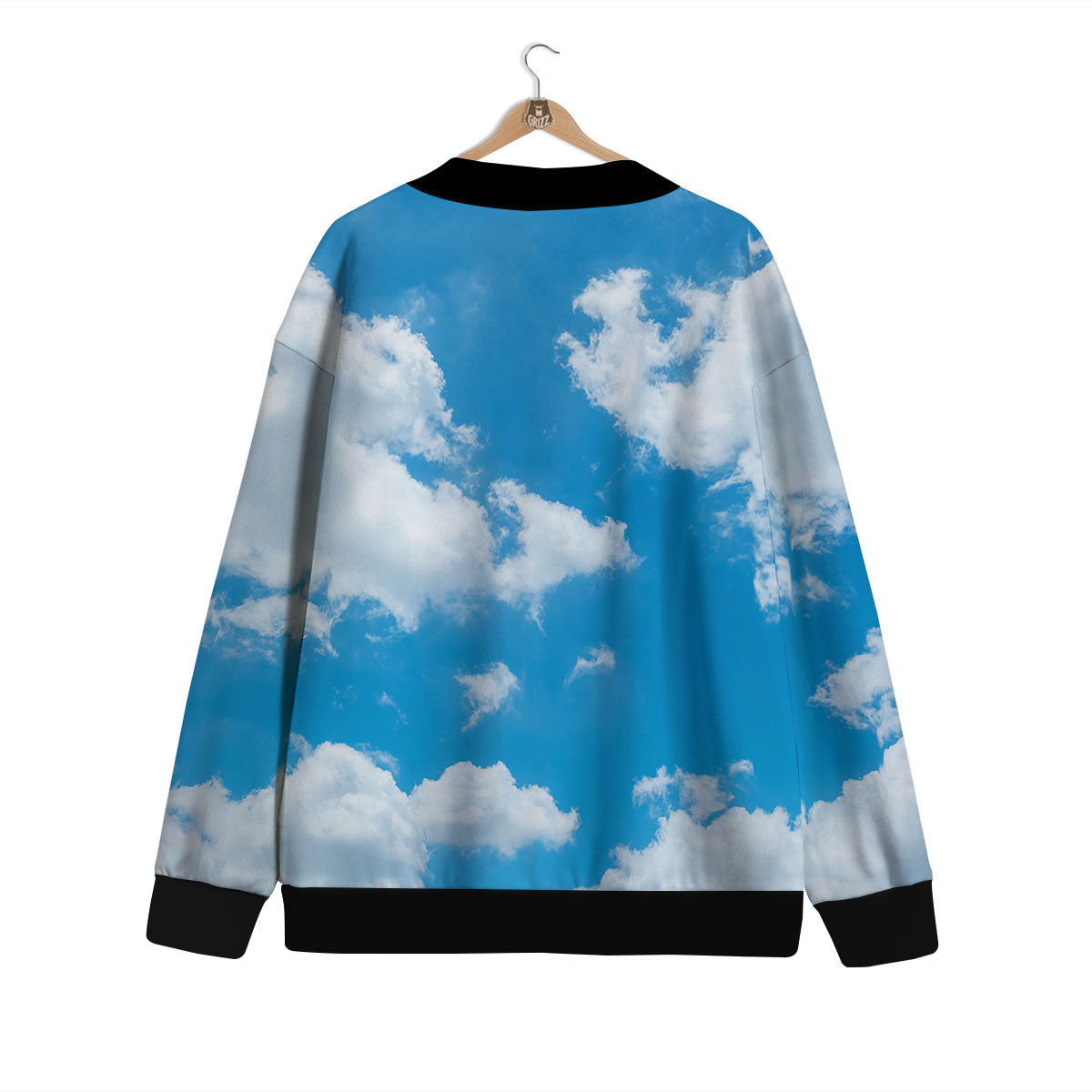Cloud Sky Print Cardigan-grizzshop