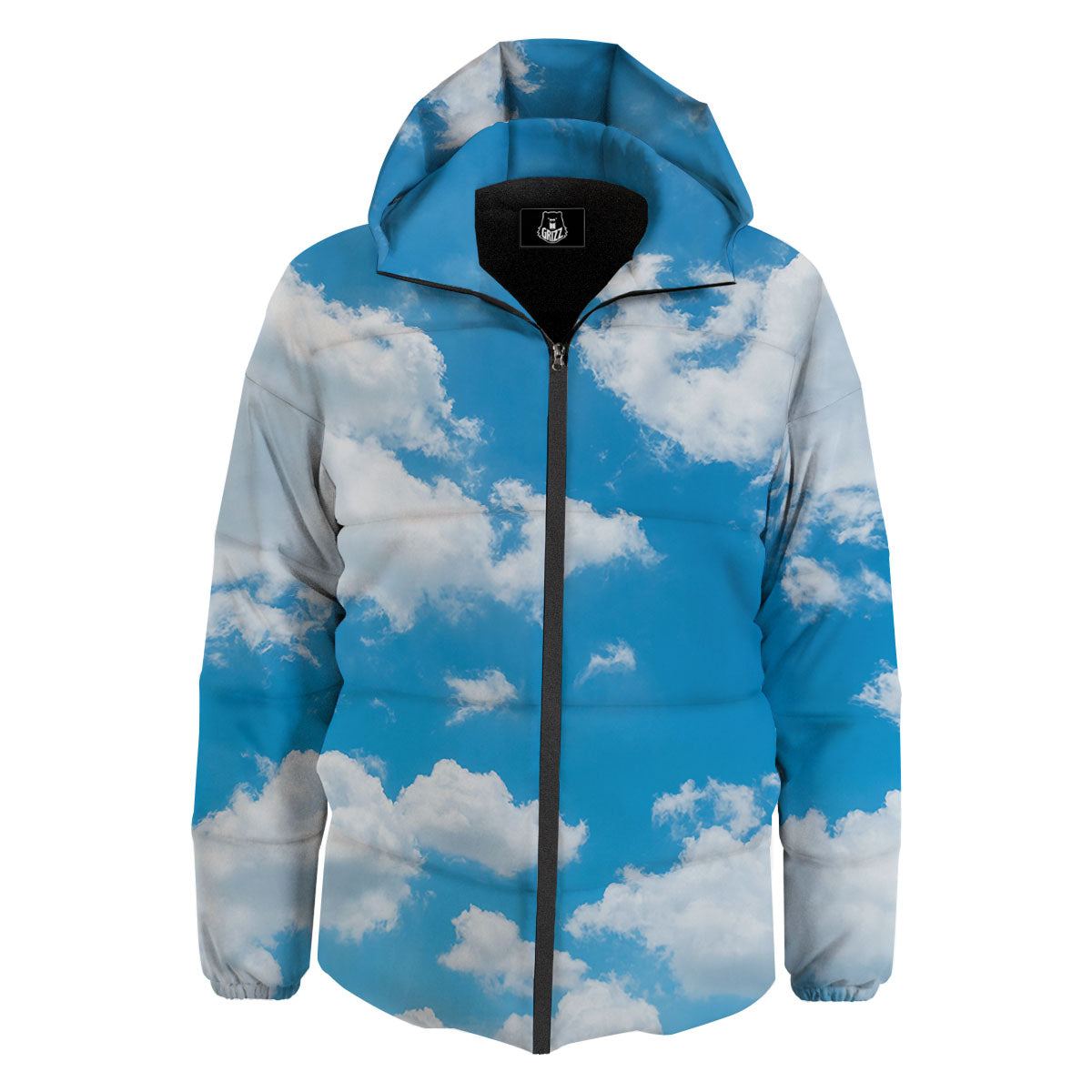 Cloud Sky Print Down Jacket-grizzshop