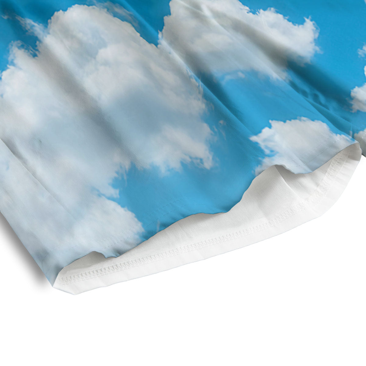 Cloud Sky Print Men's Athletic Shorts