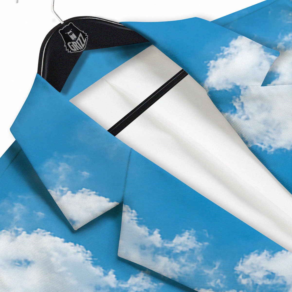 Cloud Sky Print Men's Sport Coat-grizzshop