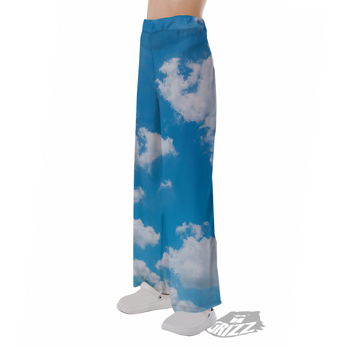 Cloud Sky Print Pajama Pants-grizzshop