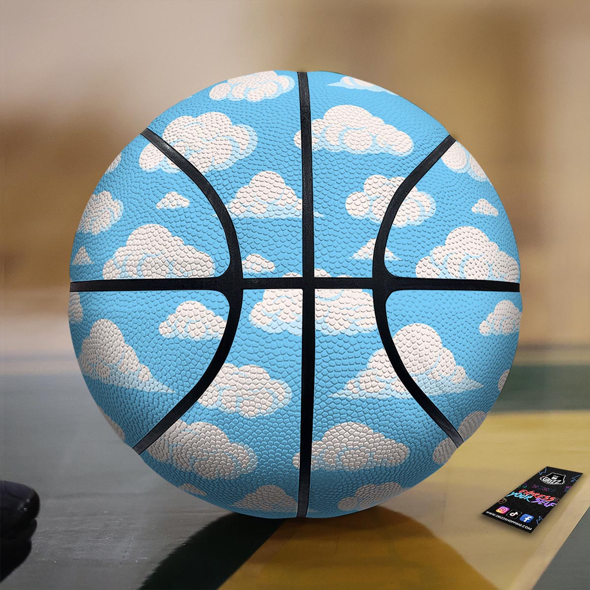 Cloud Sky Print Pattern Basketball-grizzshop