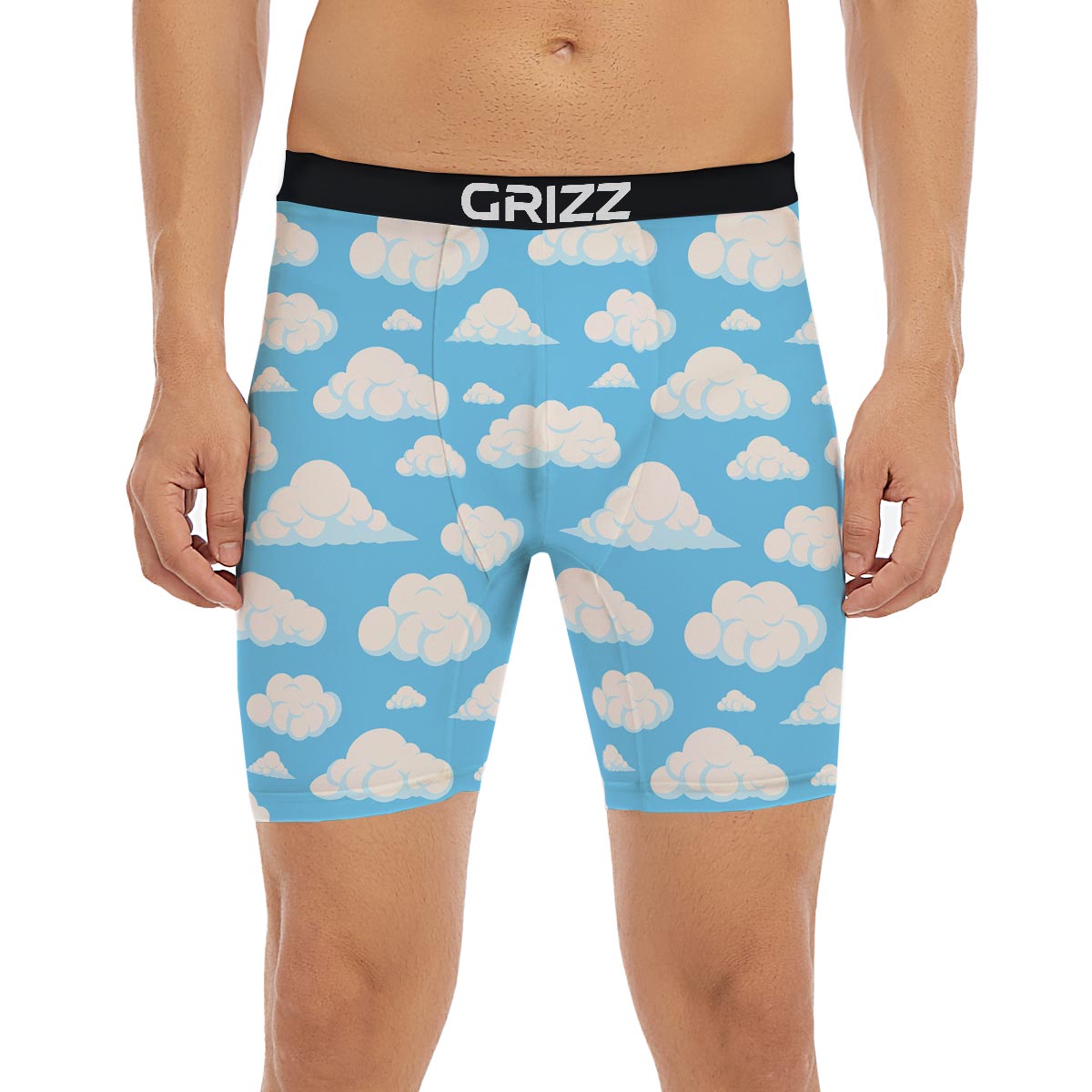 Cloud Sky Print Pattern Boxer Briefs-grizzshop
