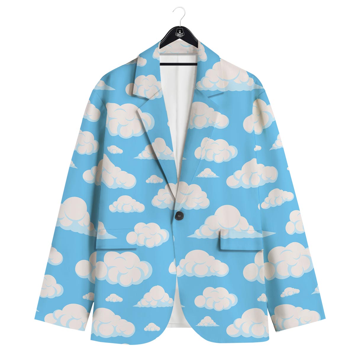 Cloud Sky Print Pattern Men's Sport Coat-grizzshop