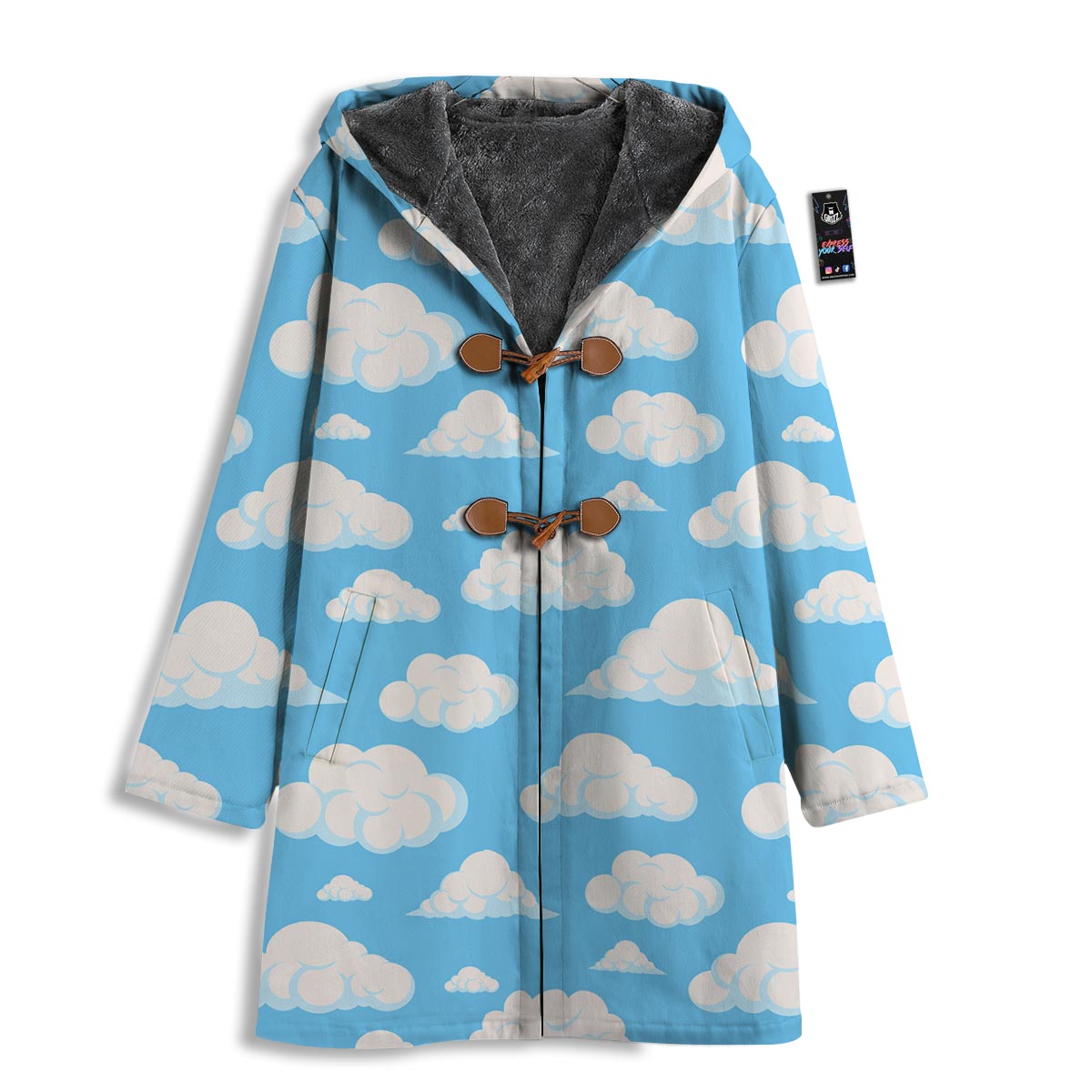 Cloud Sky Print Pattern Men's Windbreaker Jacket-grizzshop