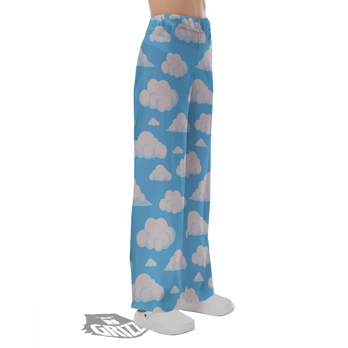 Cloud Sky Print Pattern Pajama Pants-grizzshop