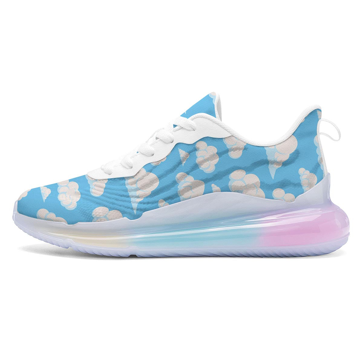 Cloud Sky Print Pattern Running Sneakers-grizzshop