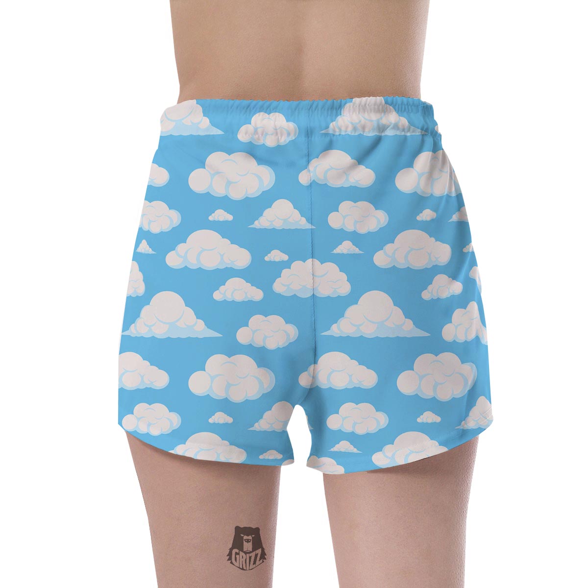 Cloud Sky Print Pattern Women's Shorts-grizzshop