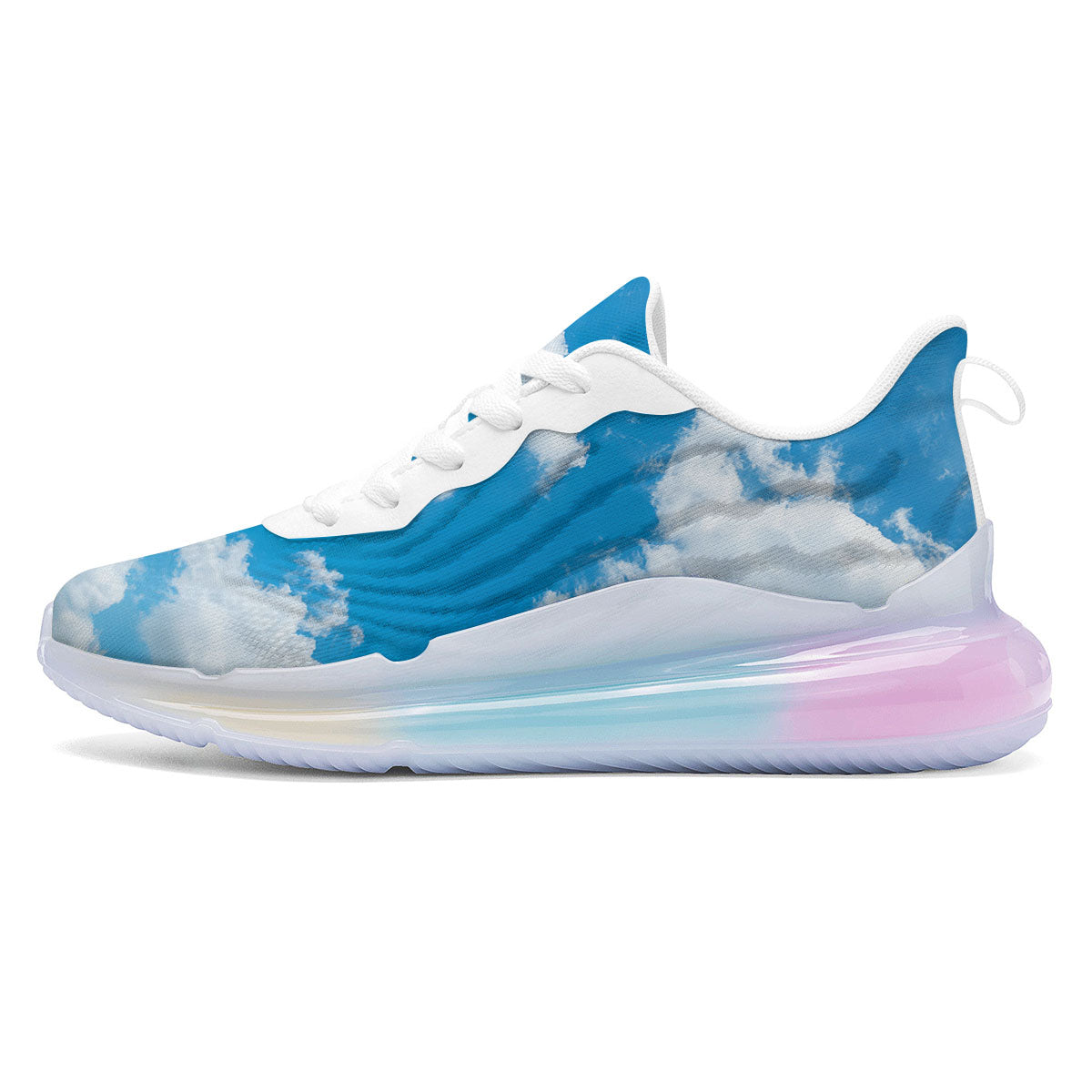 Cloud Sky Print Running Sneakers-grizzshop