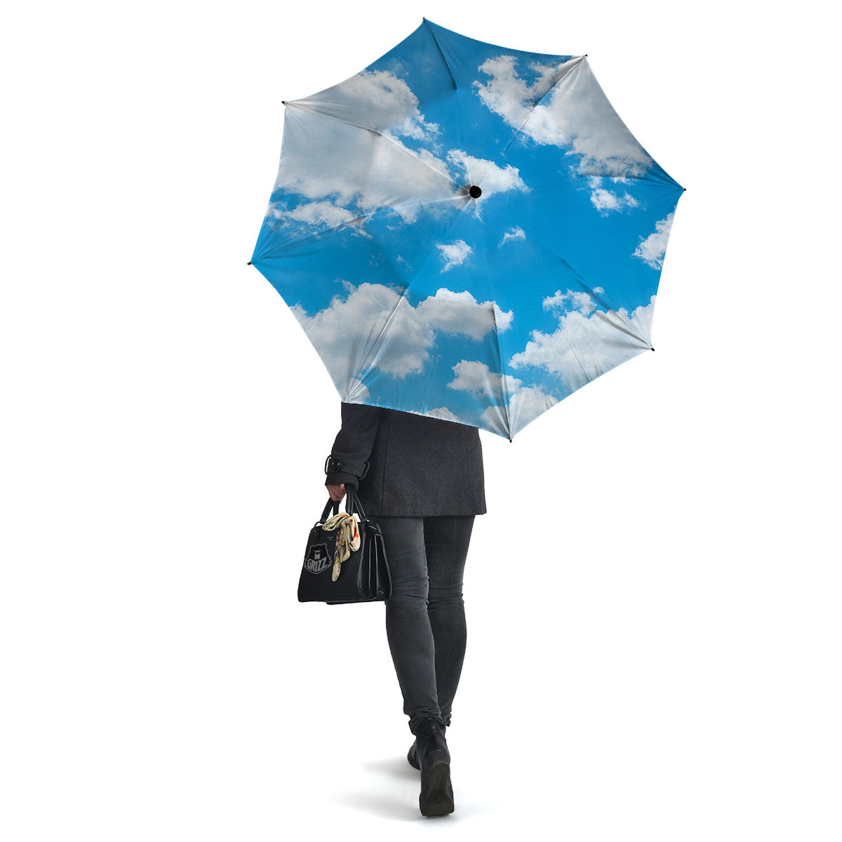 Cloud Sky Print Umbrella-grizzshop