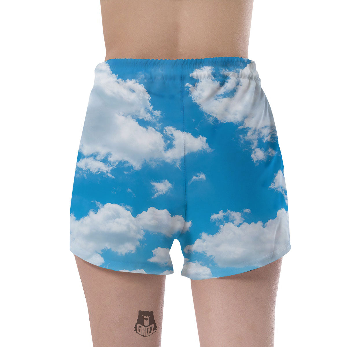 Cloud Sky Print Women's Shorts-grizzshop