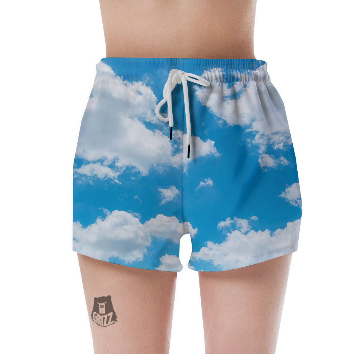 Cloud Sky Print Women's Shorts-grizzshop