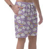 Cloud Smile Pattern Print Men's Shorts-grizzshop