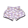 Cloud Smile Pattern Print Muay Thai Boxing Shorts-grizzshop