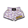 Cloud Smile Pattern Print Muay Thai Boxing Shorts-grizzshop