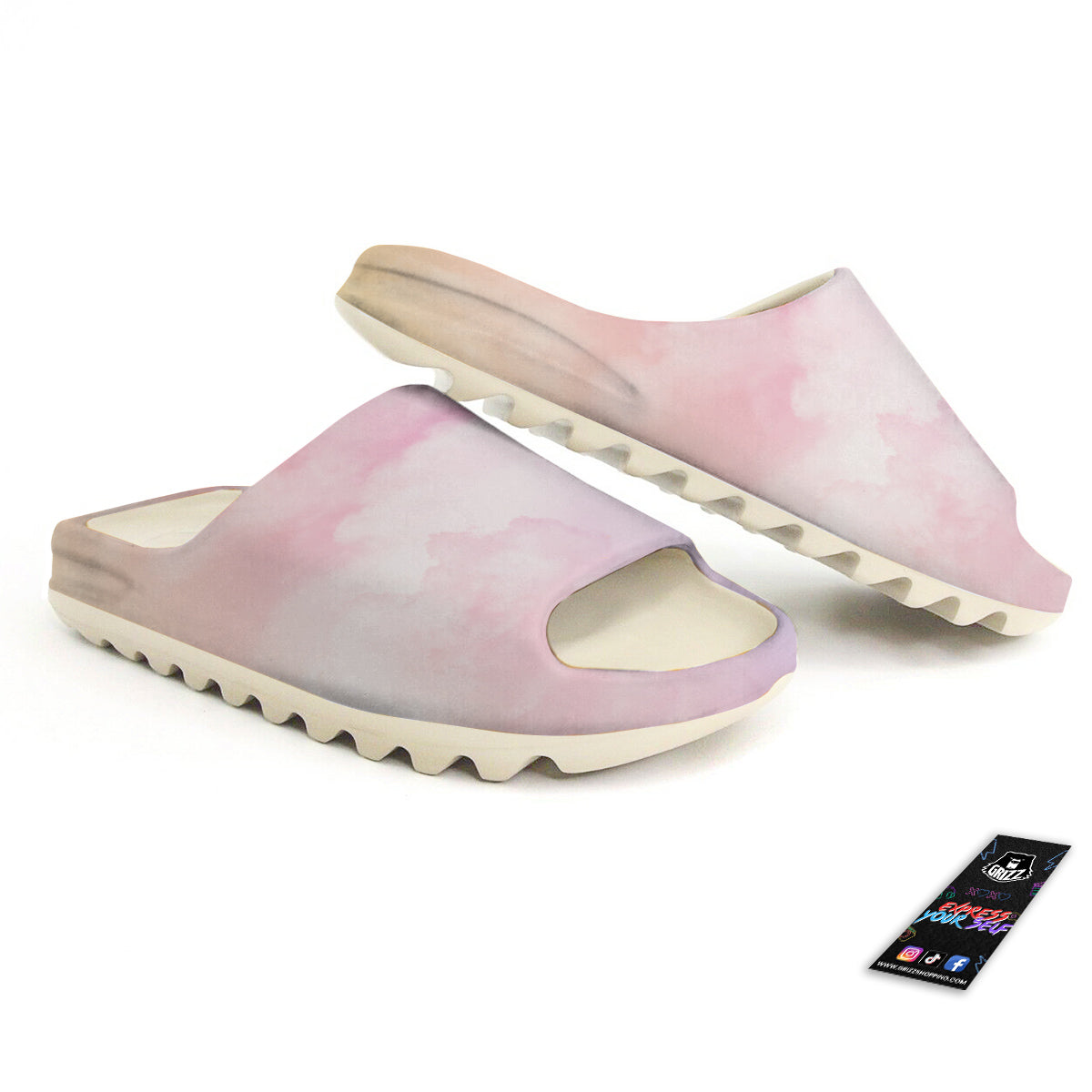 Cloud Coloful Print Sandals-grizzshop