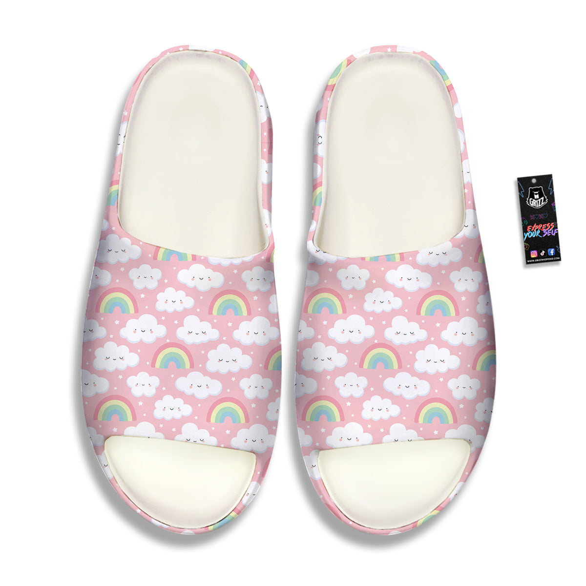 Cloud Cute Print Pattern Sandals-grizzshop