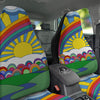 Clouds Rainbows Hippie Art Print Car Seat Covers-grizzshop