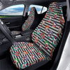 Clown Faces And Harlequin Black Print Pattern Car Seat Covers-grizzshop