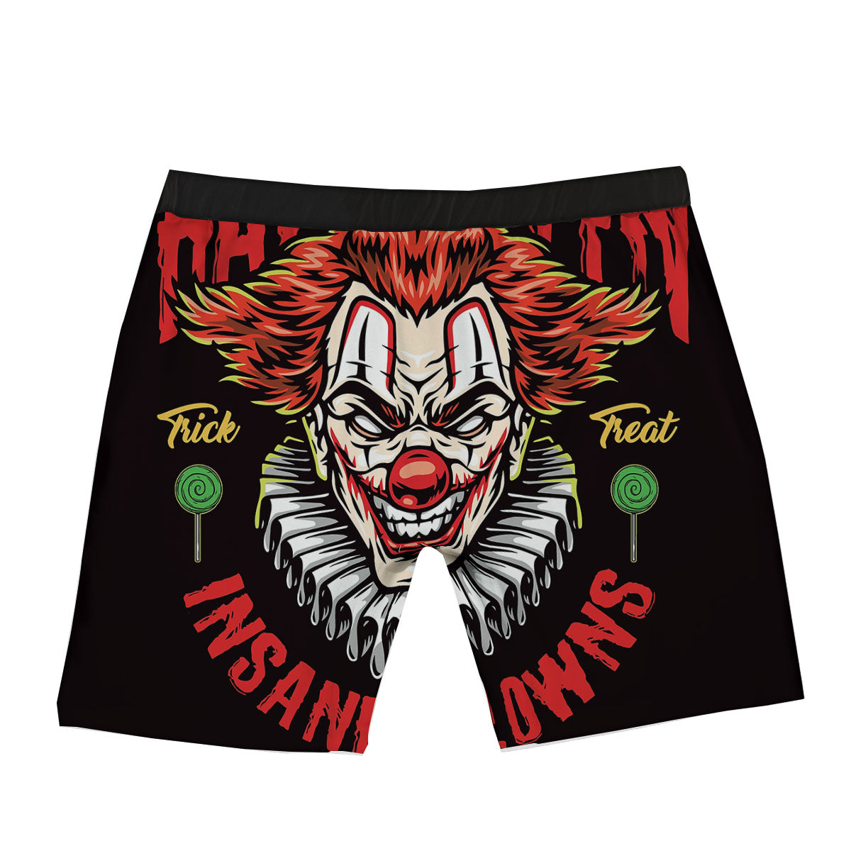 Clown Halloween Print Boxer Briefs-grizzshop