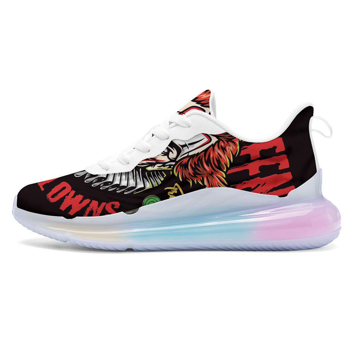 Clown Halloween Print Running Sneakers-grizzshop