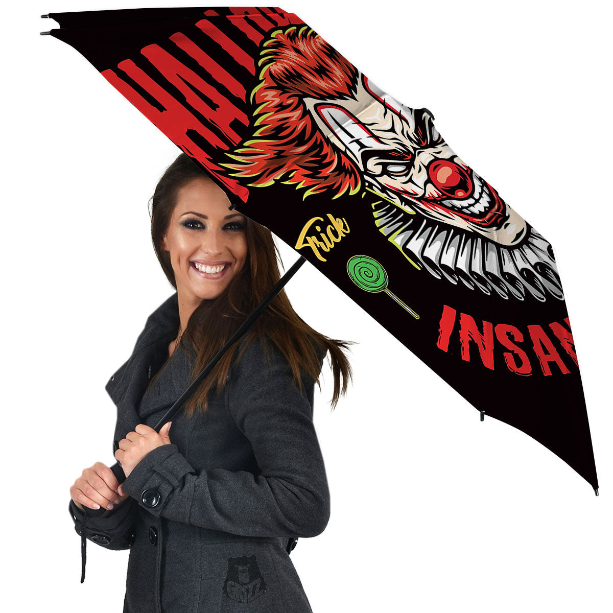 Clown Halloween Print Umbrella-grizzshop