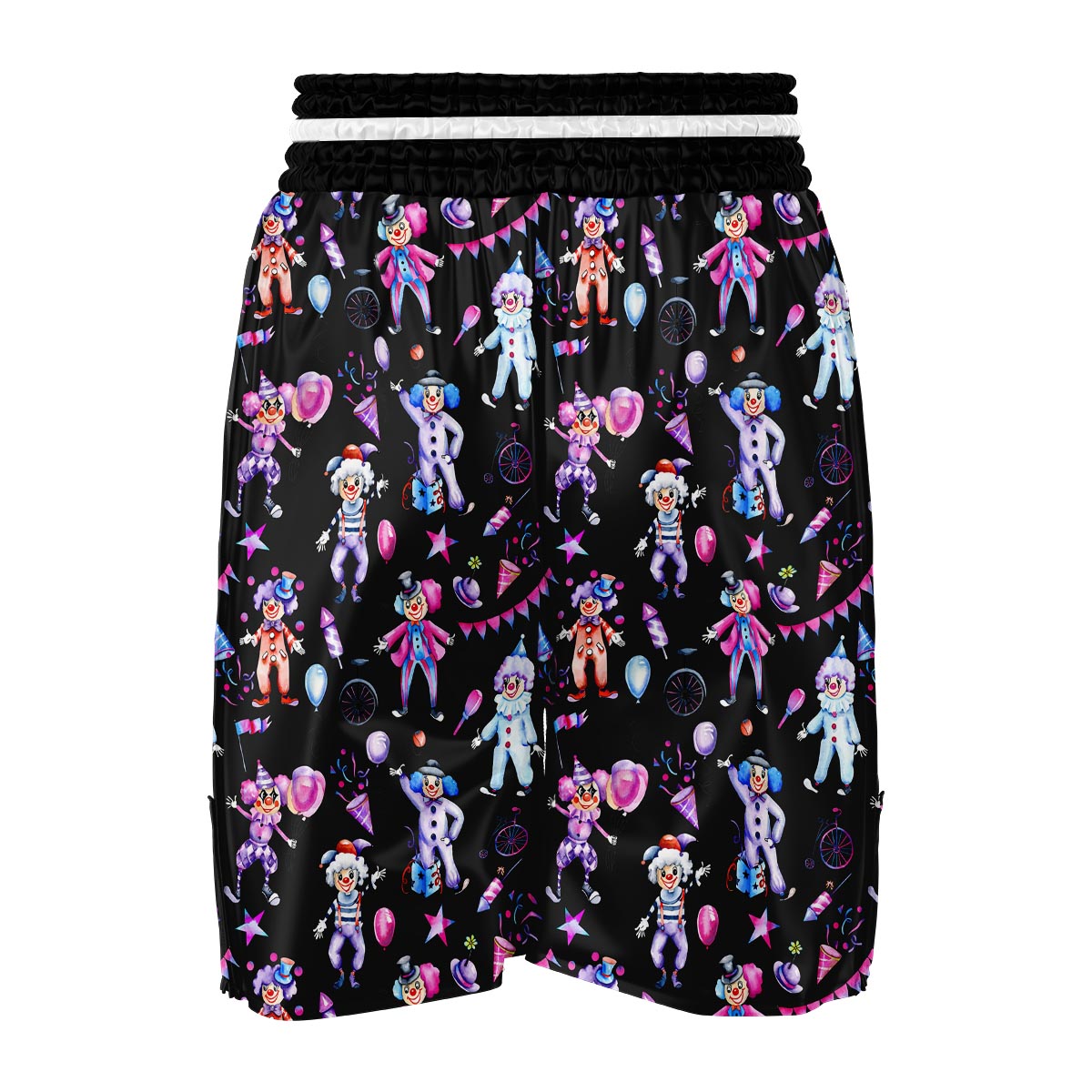 Clown Pattern Print Boxing Shorts-grizzshop