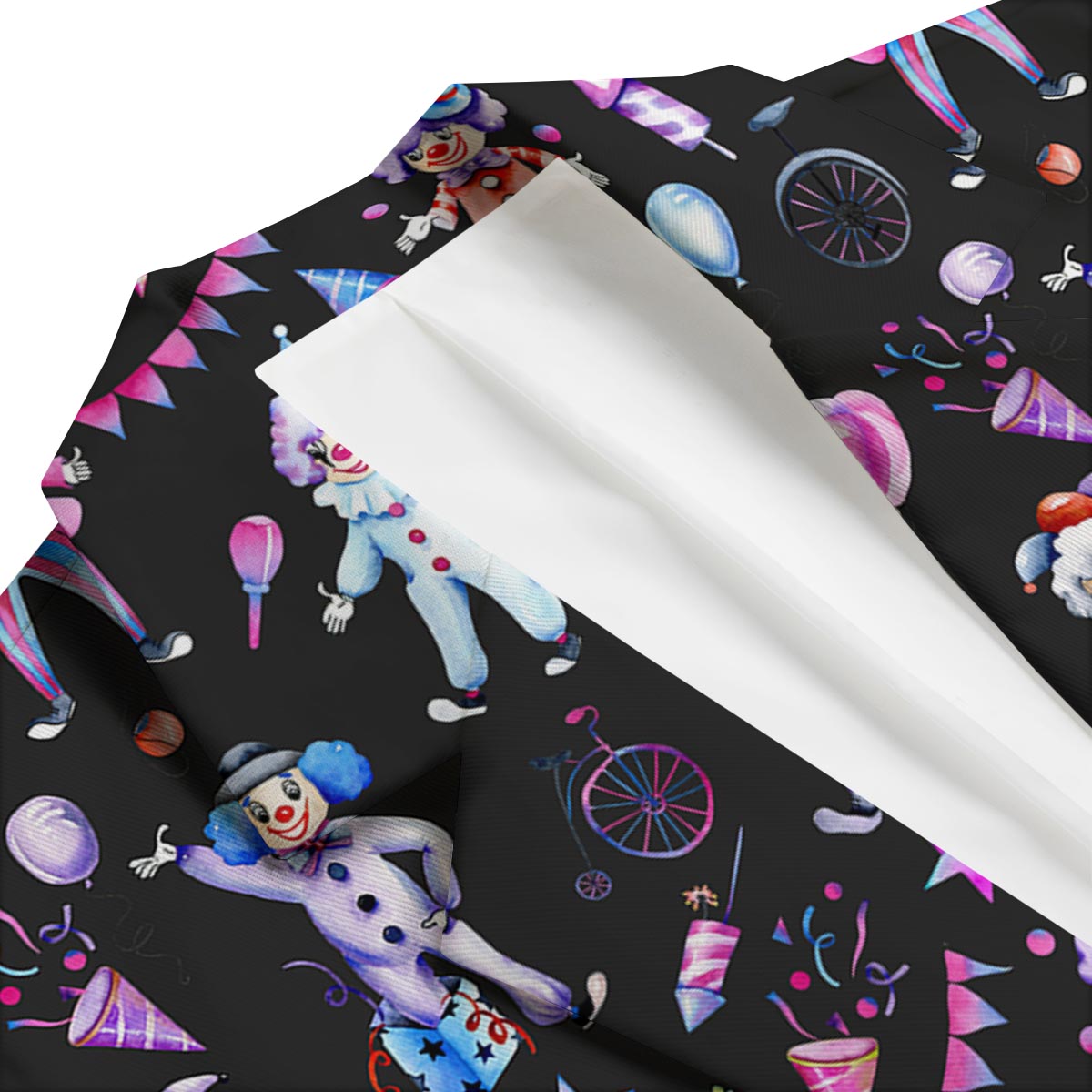 Clown Pattern Print Men's Blazer-grizzshop