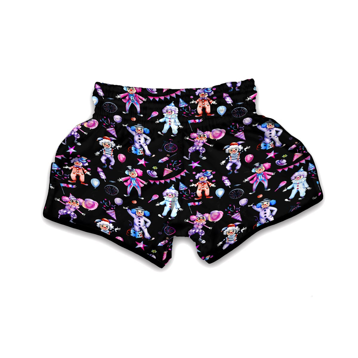 Clown Pattern Print Muay Thai Boxing Shorts-grizzshop