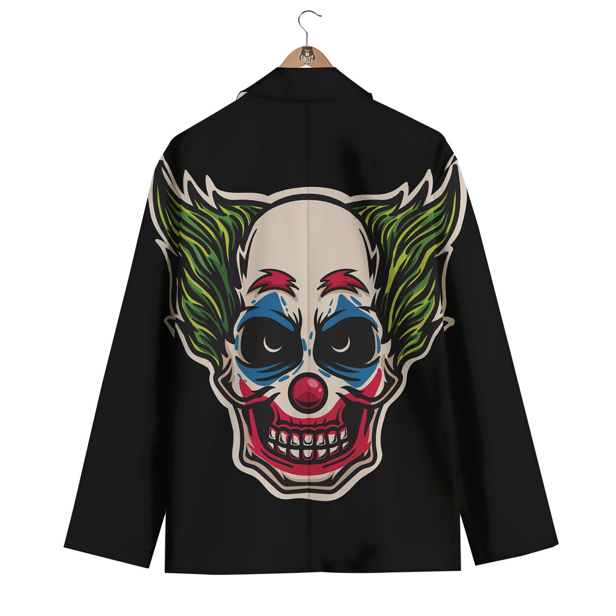 Clown Scary Cartoon Print Men's Blazer-grizzshop