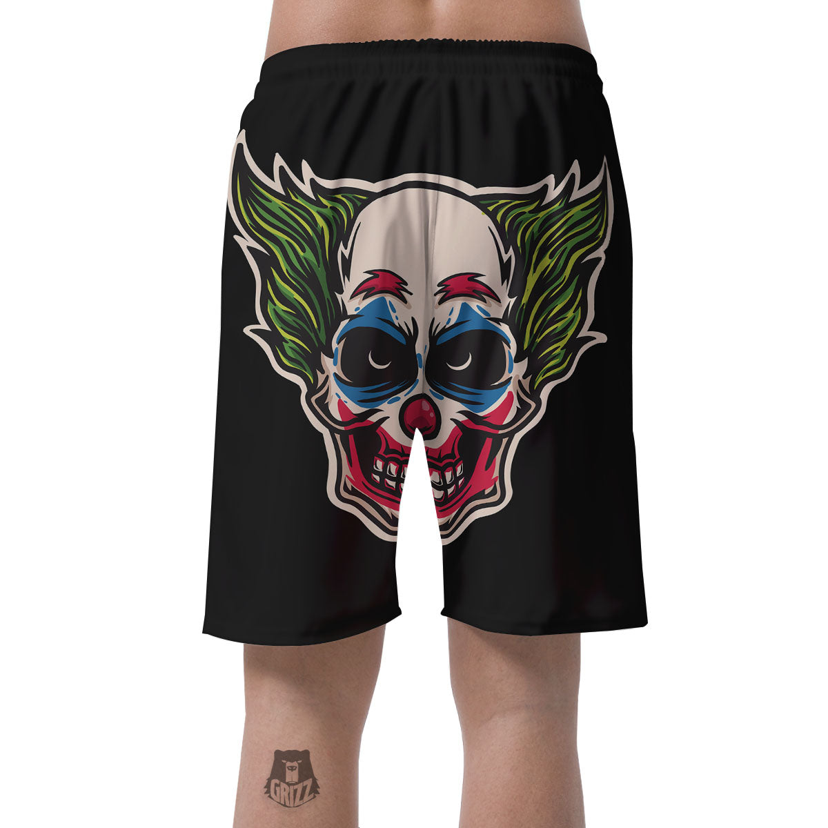 Clown Scary Cartoon Print Men's Shorts-grizzshop