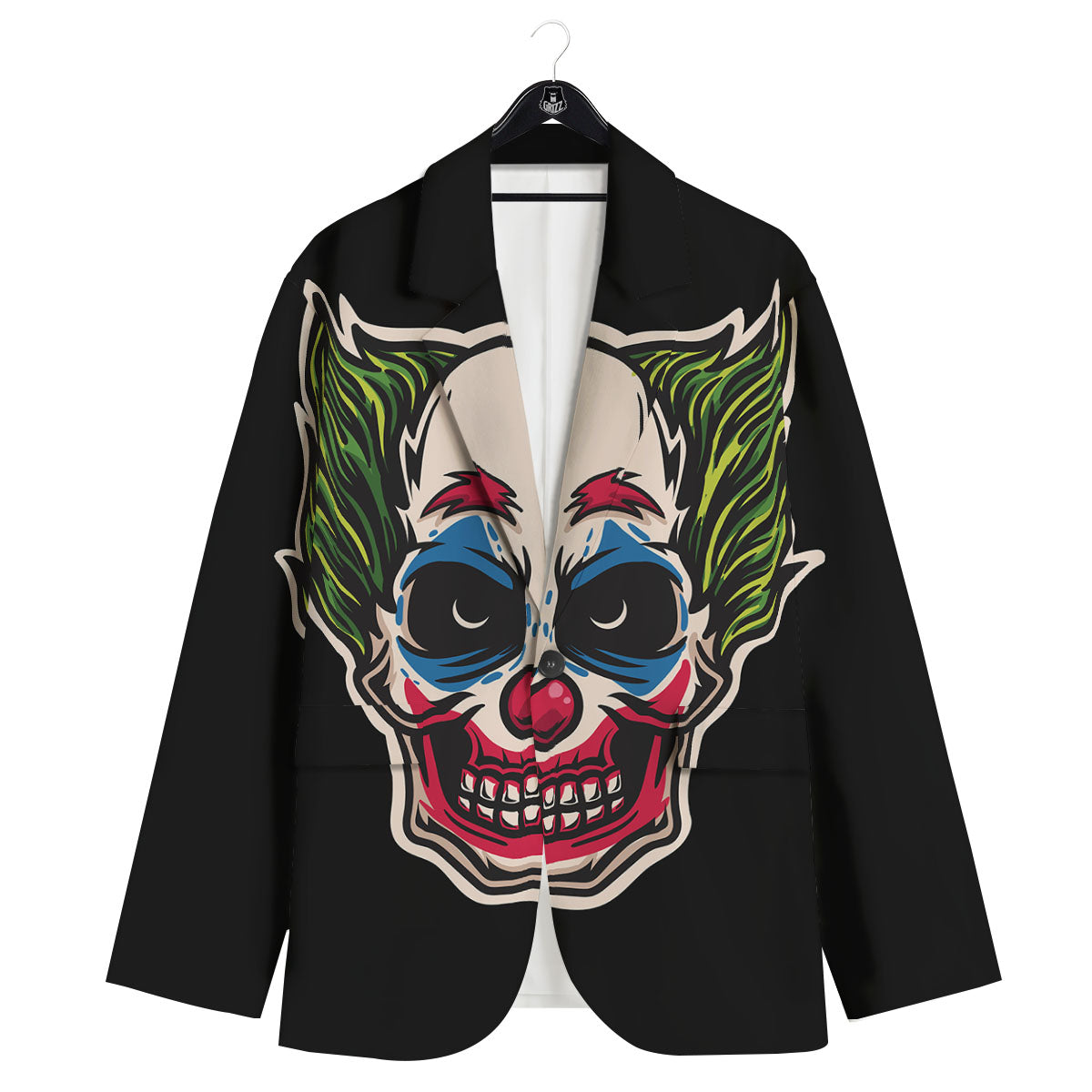Clown Scary Cartoon Print Men's Sport Coat-grizzshop