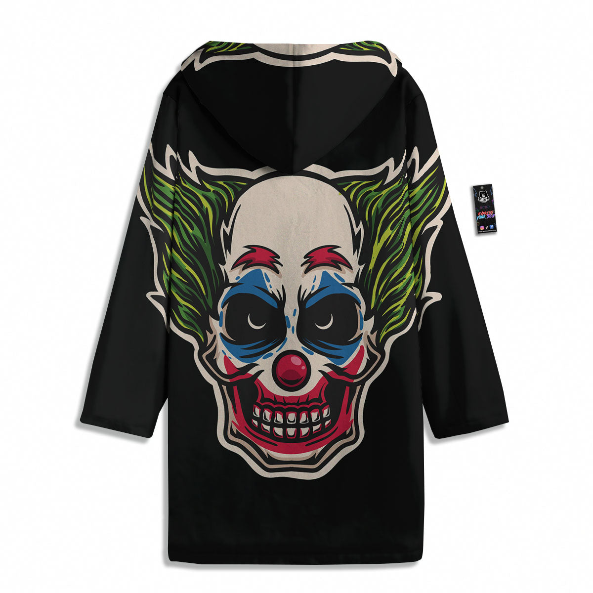 Clown Scary Cartoon Print Men's Windbreaker Jacket-grizzshop