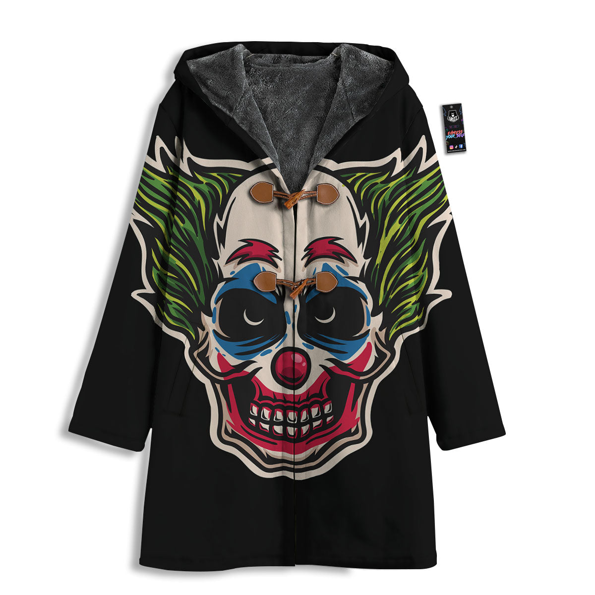 Clown Scary Cartoon Print Men's Windbreaker Jacket-grizzshop