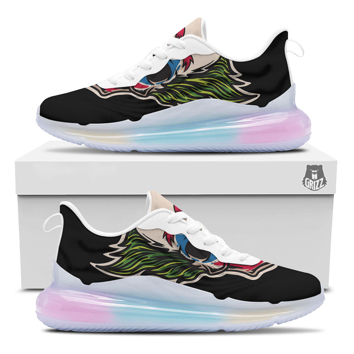Clown Scary Cartoon Print Running Sneakers-grizzshop
