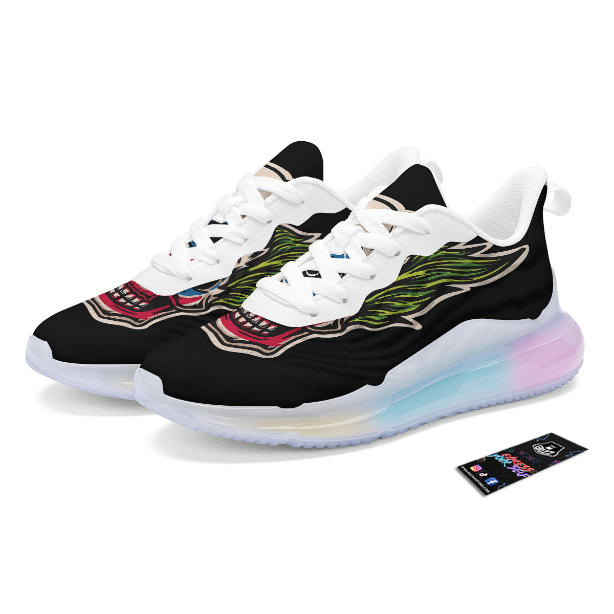 Clown Scary Cartoon Print Running Sneakers-grizzshop