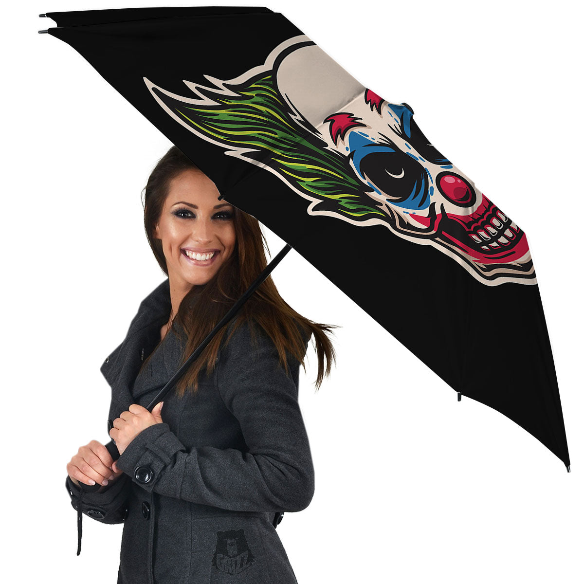 Clown Scary Cartoon Print Umbrella-grizzshop