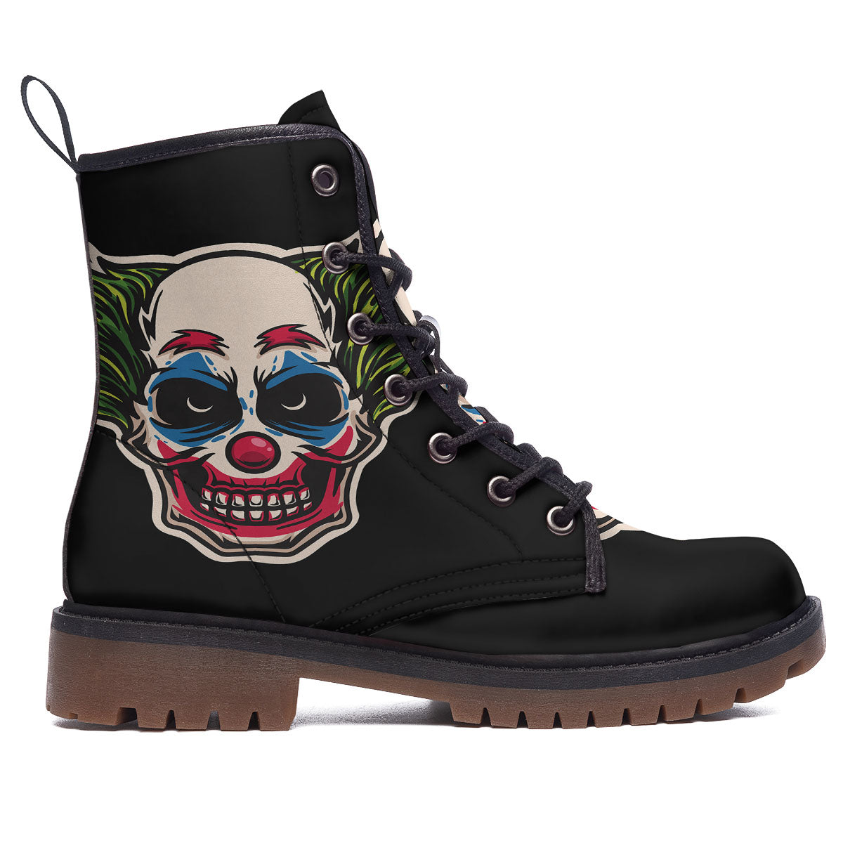 Clown Scary Cartoon Print Work Boots-grizzshop