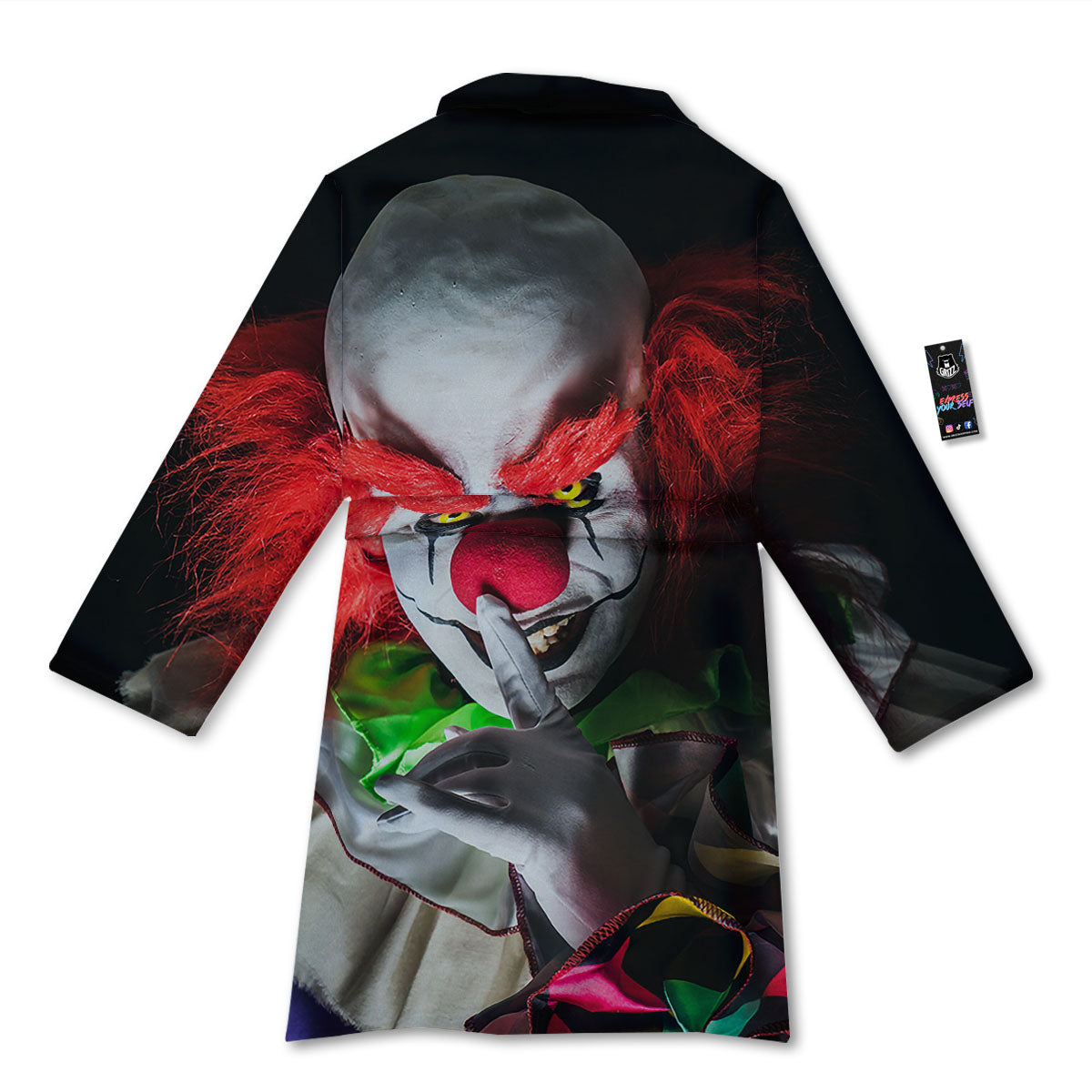 Clown Scary Print Bathrobe-grizzshop