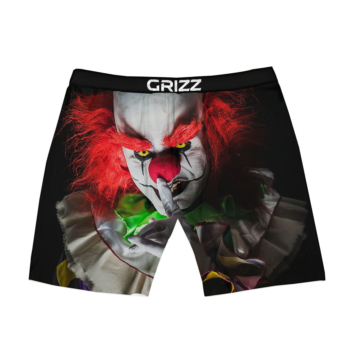 Clown Scary Print Boxer Briefs-grizzshop